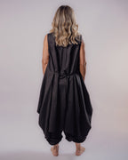 Pure Linen Vest - Black