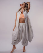 Pure Linen Vest - White