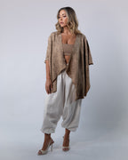 Linen Flow Pants Women - White
