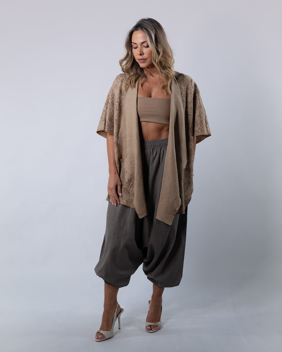 Linen Flow Pants - Cacao