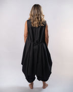 Pure Linen Vest - Black