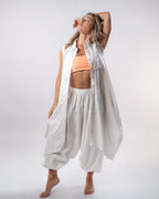 Linen Flow Pants Women - White