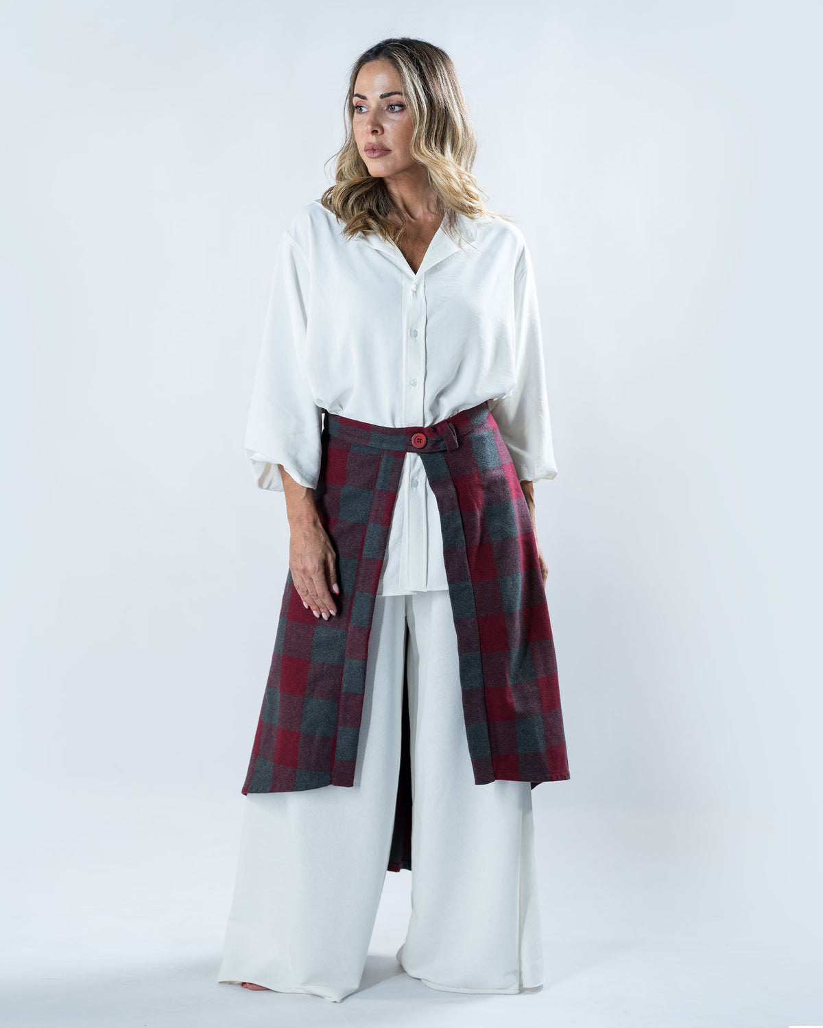 Burgundy Long Wrap