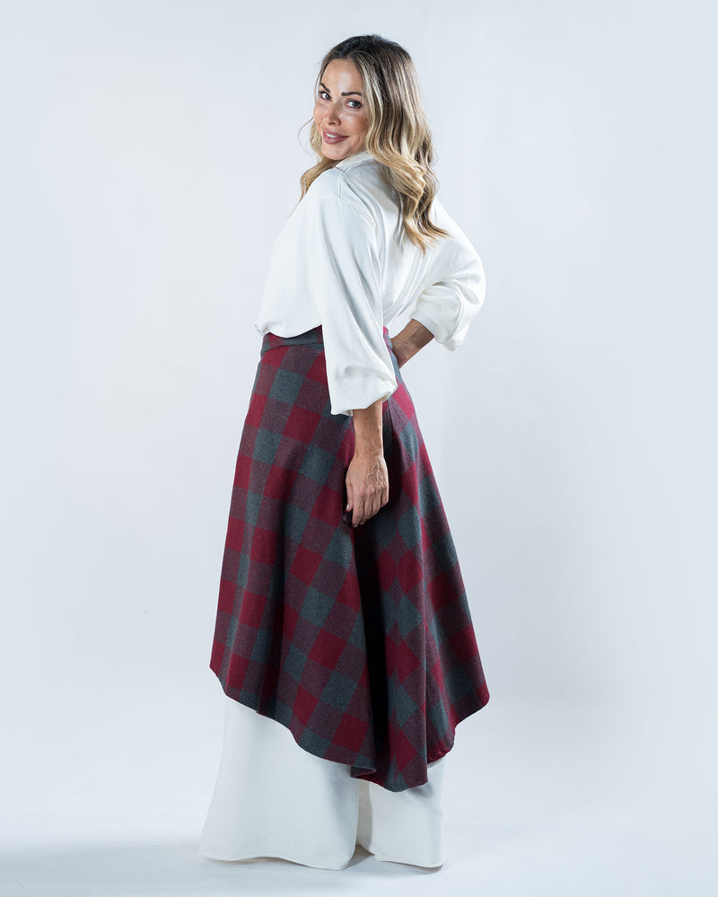 Burgundy Long Wrap