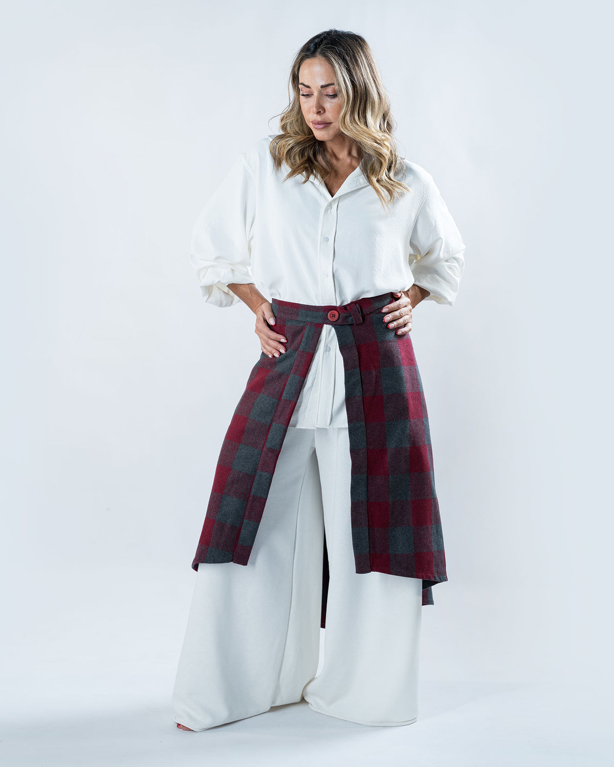 Burgundy Long Wrap