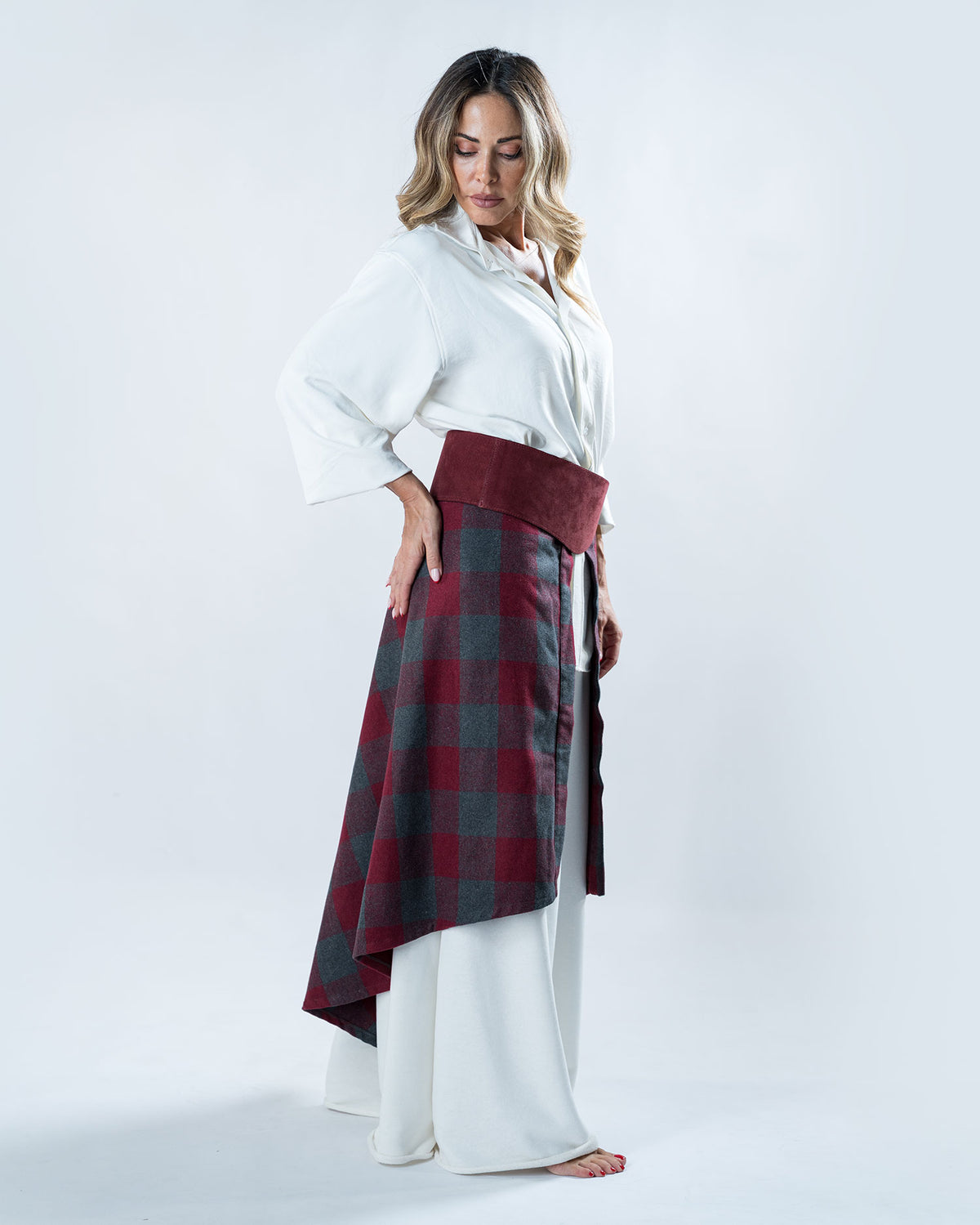 Burgundy Long Wrap
