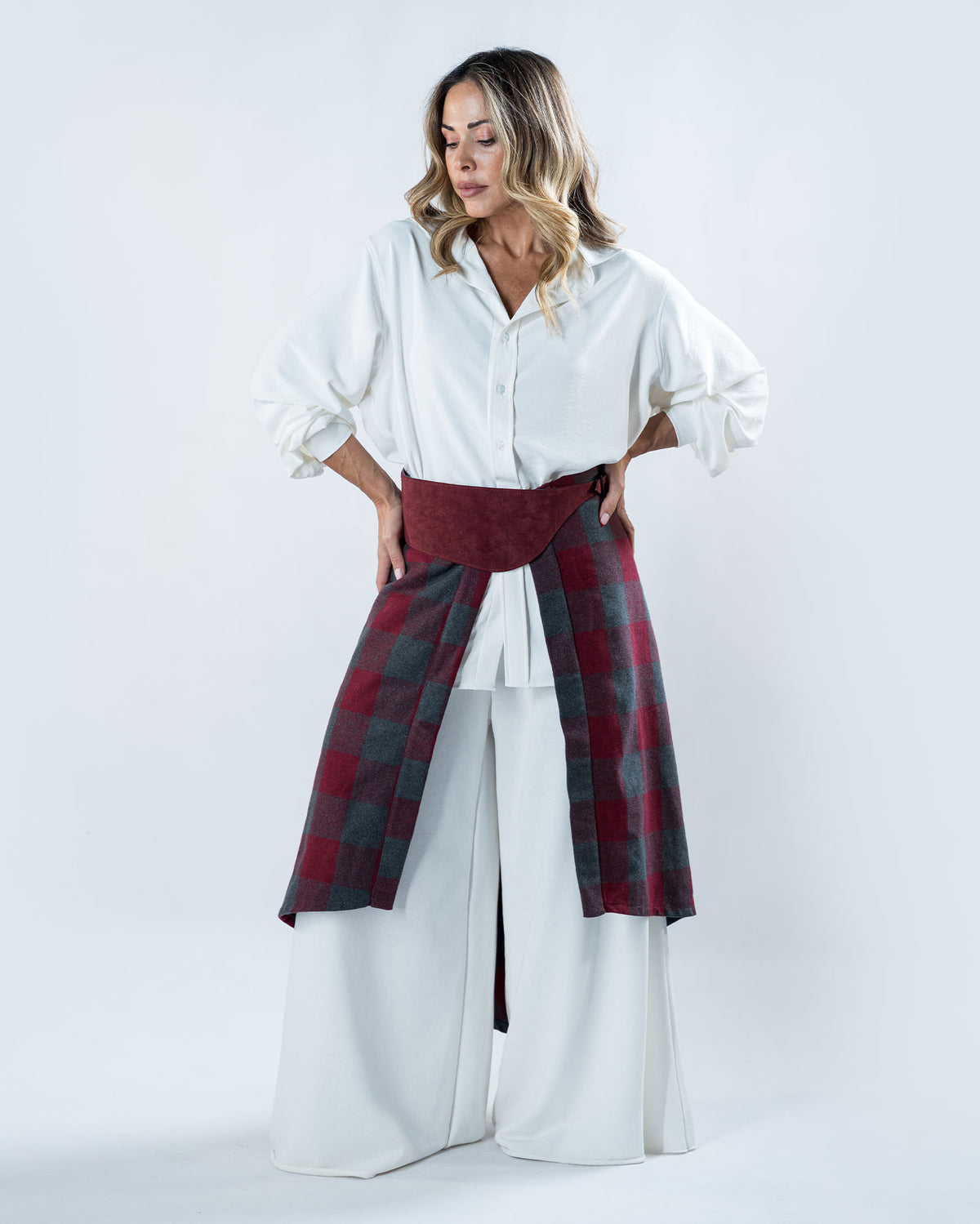 Burgundy Long Wrap