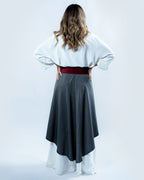 Double Wrap Belt Leather - Burgandy