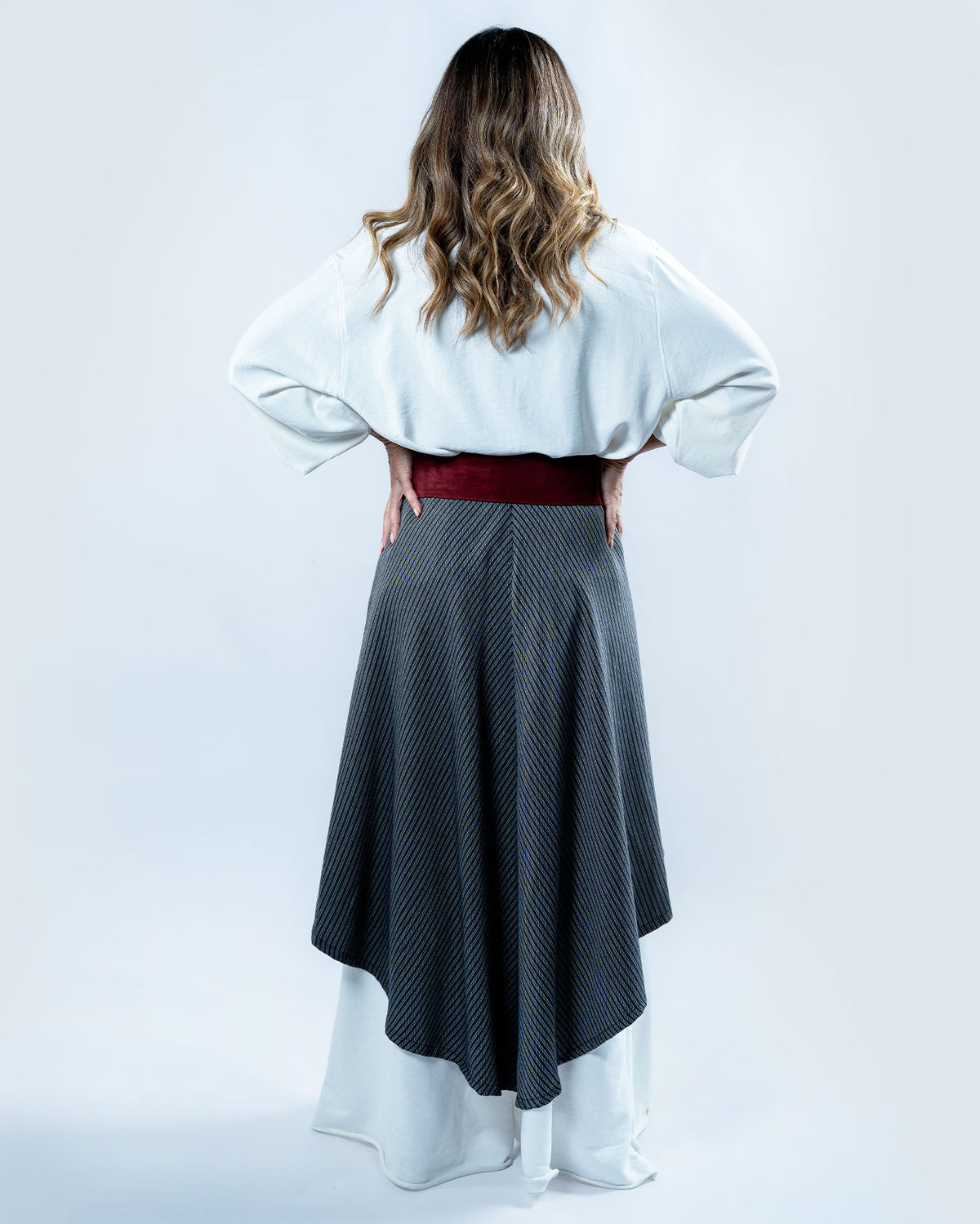 Double Wrap Belt Leather - Burgandy