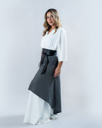 Double Wrap Belt Leather - Black