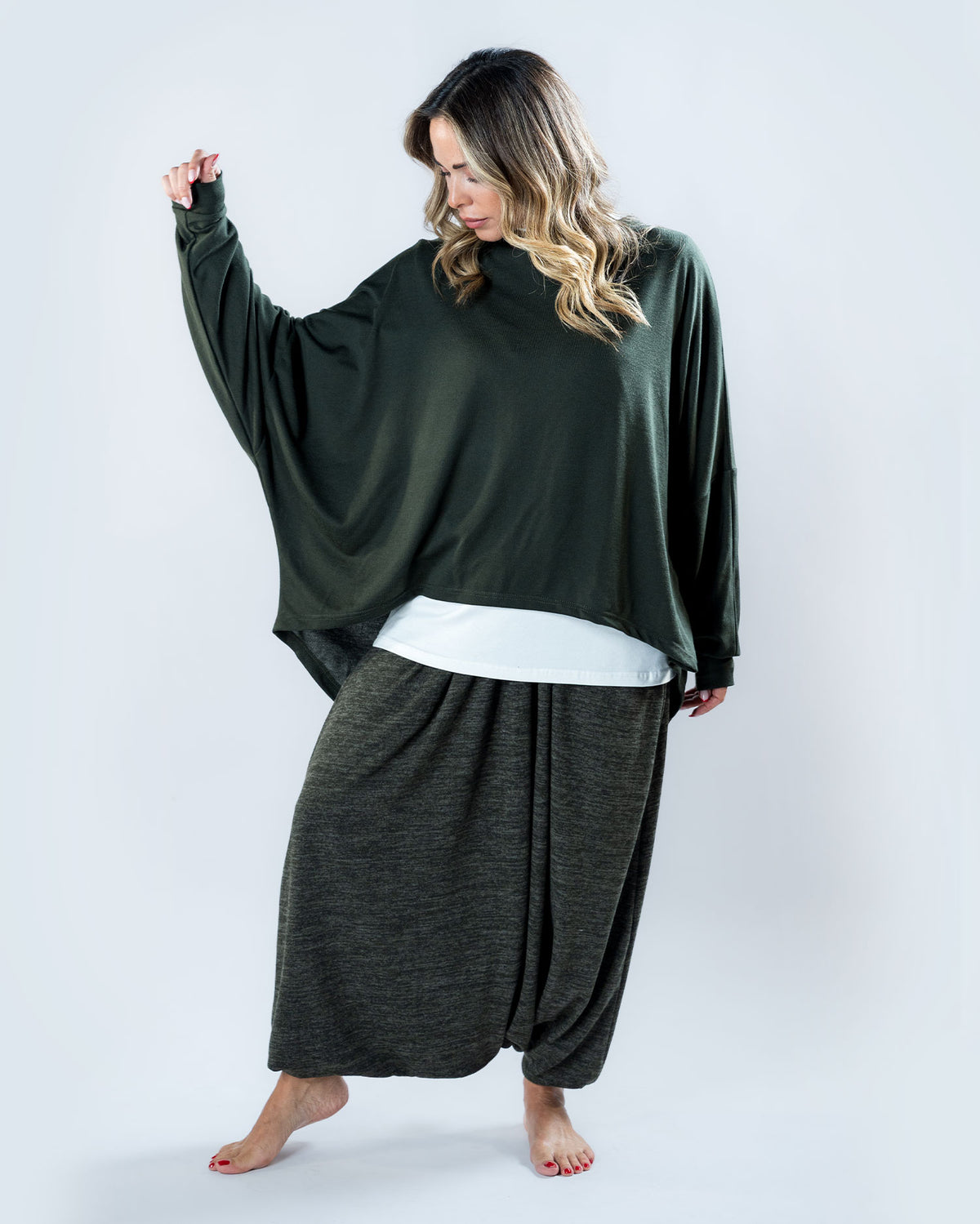 Cocoon Top - Olive