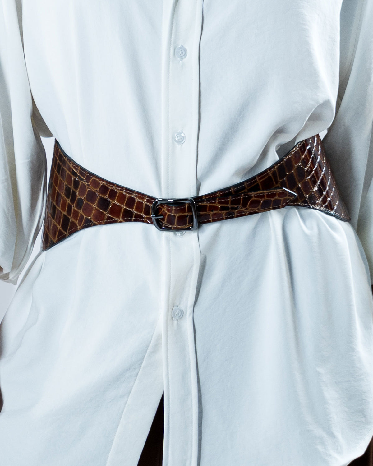 Contour Belt - Crocodile