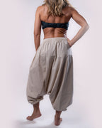 Linen Flow Pants Women - Beige