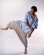 Linen Flow Pants Men - Beige