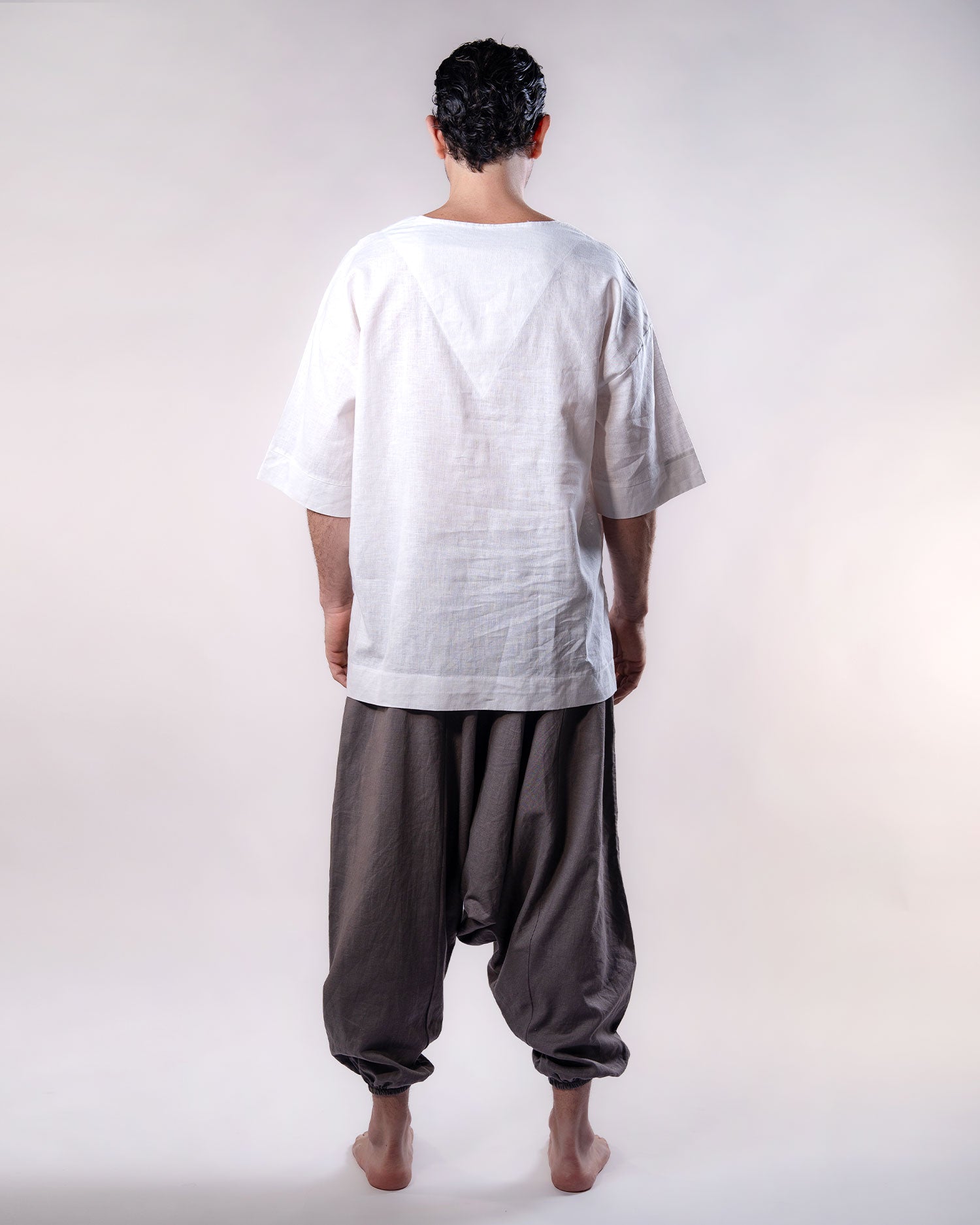 Linen Flow Pants Men - Cacao