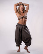 Linen Flow Pants Women - Cacao