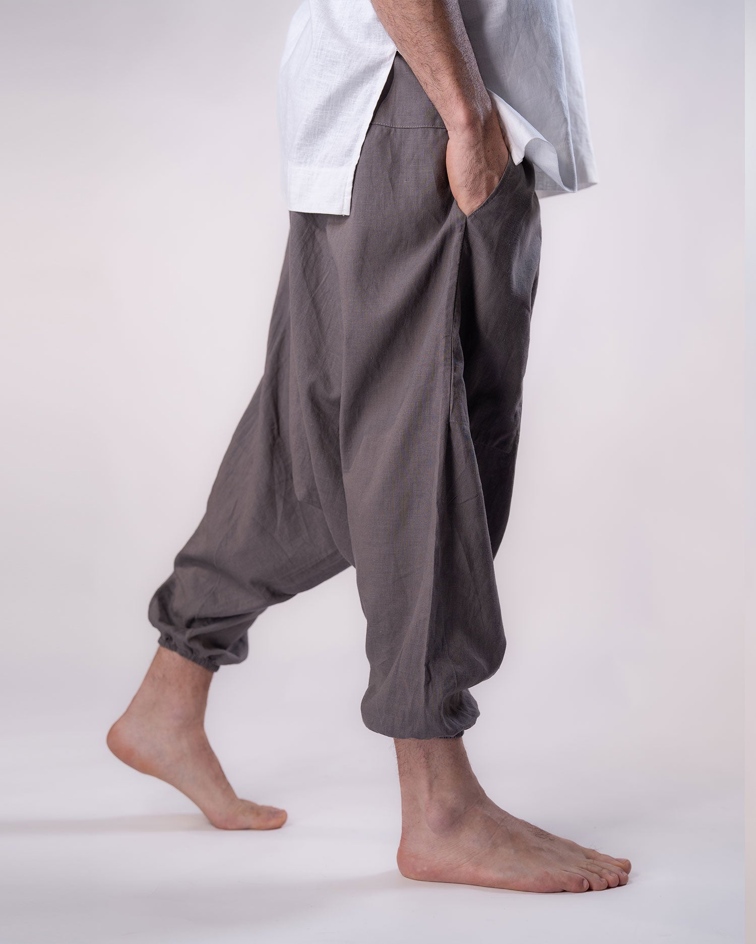 Linen Flow Pants Men - Cacao