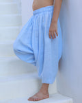 Linen Flow Pants (Kids) - Light Blue