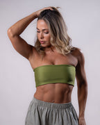 Straight Crop Top - Green