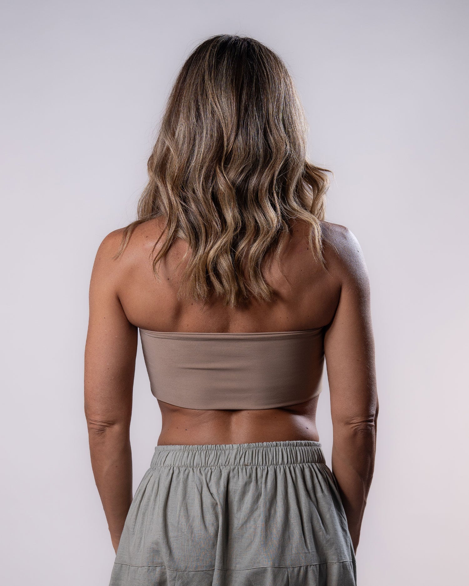 Straight Crop Top - Nude